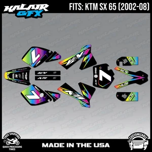 Graphics Kit for KTM 65SX SX65 (2002-2008) SX-65 Bold Series - Rainbow - Picture 1 of 4