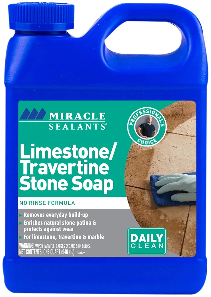 Miracle Sealants Ltss6qt Limestone & Travertine Stone Soap Cleaners Quart
