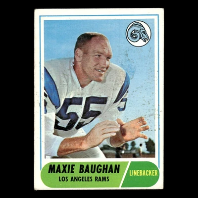 Maxie Baughan #210 1968 Topps Los Angeles Rams Football Card NFL EX - Image 1 of 3