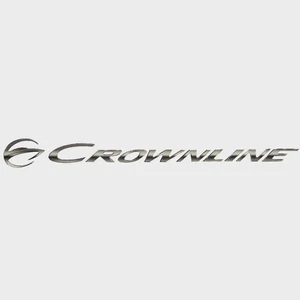 Crownline Boat Raised Decal 44512 | Emblem Multi-Tone Gray Gradient - Picture 1 of 3