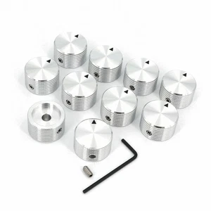 10PCS SOLID Aluminum Amplifier Control VOLUME Rotary Cap Potentiometer Knob 6mm - Picture 1 of 11