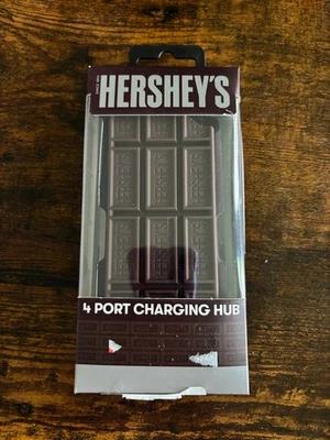 Hershey’s 4 port USB Charging Hub 3 USB-A 2.0 USB-C Charger Hersheys NIB sealed - Image 1 of 2
