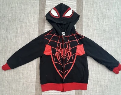 Marvel Spider Man Miles Morales Niños Niños Juegos con disfraces Cremallera Sudadera con Capucha XS Sudadera Foto 1 de 4