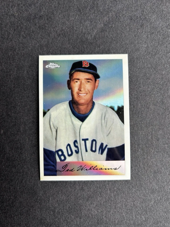 Ted Williams 2019 Topps Greatest Card Reprints '54 Bowman RP Refractor - TGCR-18 Foto 1 de 2