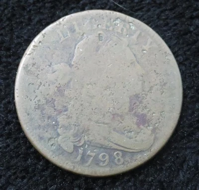 1798 Draped Bust Large Cent * Clear Date * Great Type Coin * 5019 - Image 1 of 3