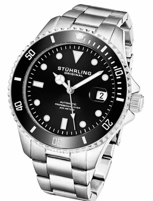 Stuhrling Original 792 01 Regatta 792 Aquadiver Automatic Mens Watch - image 1 of 2
