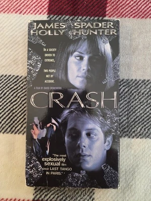 Crash VHS, 1997 RARE James Spader Holly Hunter JG Ballard Free S&h  - Image 1 of 4
