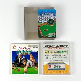 Konami Exciting Billiard Famicom Disk System Game Card Included