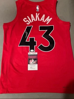 Pascal Siakam Signed Jersey JSA COA Toronto Raptors Nike Swingman Autograph Auto - Image 1 of 4