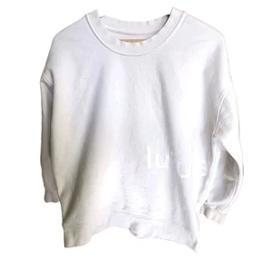 Lululemon Perfectly Oversized Sweatshirt Graphic Logo Spellout Damen Weiß S/M - Bild 1 von 9