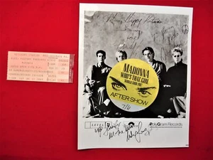 MADONNA WHO'S THAT GIRL WORLD TOUR 1987 - AFTERSHOW PASS + LEVEL 42 AUTO. PHOTO - Imagen 1 de 8