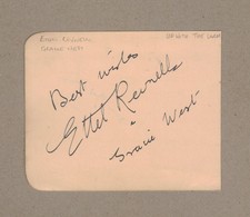 ETHEL REVNELL, GRACIE WEST & OLIVER WAKEFIELD - HAND-SIGNED ALBUM PAGE 1941 