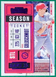 Paul Goldschmidt - 2020 Panini Contenders Season Ticket Purple #70 Baseball Card - Picture 1 of 3