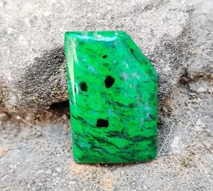 Natural Maw Sit Sit Jade Cab High Chromium Jadeite Jade-Albite Gemstone 30 Cts - Picture 1 of 9