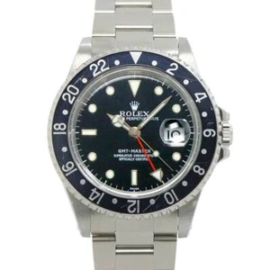 ROLEX GMT Master 16700 Selial A Automatic Black Dial Mens Wrist Watch 90255991 - Picture 1 of 7