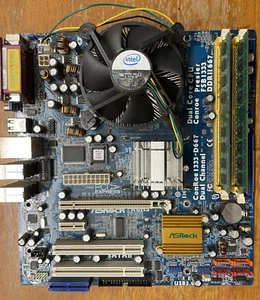 Motherboard Bundel ASRock Intel(R) Core(TM2) DUO CPU E7300 2,66 GHz 2,66 GHz,4GB - Bild 1 von 3