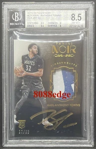 2015-16 NOIR RPA ROOKIE AUTO #231:KARL-ANTHONY TOWNS #/99 RC PATCH AUTOGRAPH BGS - Picture 1 of 2