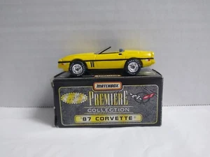 Matchbox '87 CORVETTE Premiere Collection Limited Edition Yellow Real Riders - Picture 1 of 4