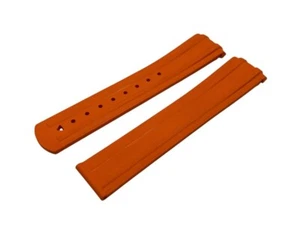 20 mm Orange Gummi/Silikon Armband Band PASST ZU OMEGA Uhr SeaMaster Diver 300 m - Bild 1 von 20