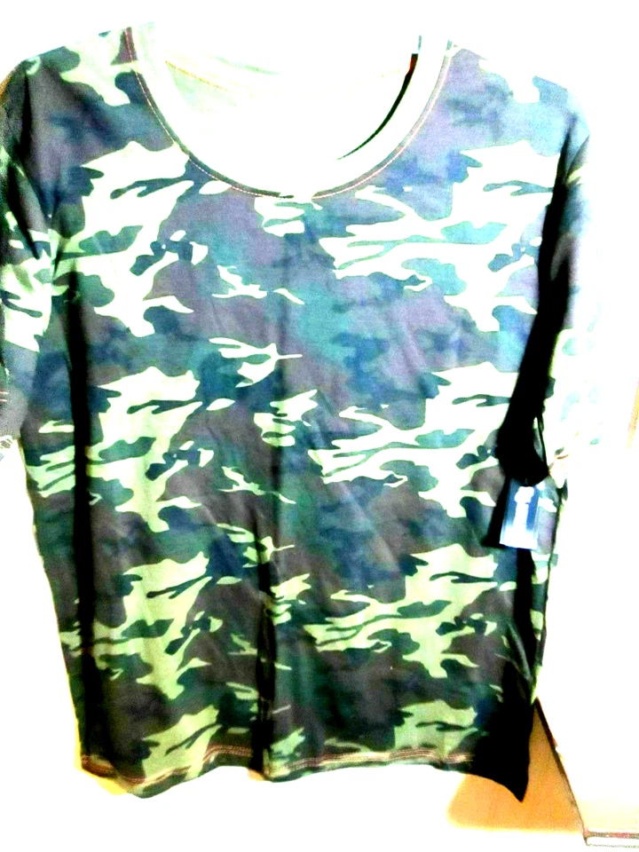 OT REVOLUTION MENS SHIRT SIZE L CAMO SHORT SLEEVE NWT - Image 1 of 1