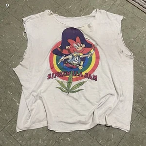 Vintage 1991 Shroomy Tunes Looney Tunes Weed Parody Single Stitch Men’s XL Tee - Picture 1 of 3
