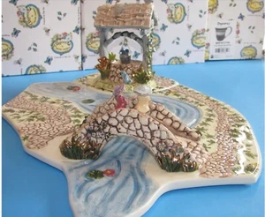 Blue Sky Clayworks Meadowlark Garden Village Base Well & Bridge Heather Goldminc - Picture 1 of 10