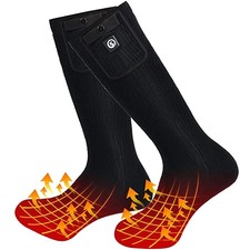 Snow Deer 7.4V 2200MAH Electric Heated Socks - Rechargeable Battery - Size XL