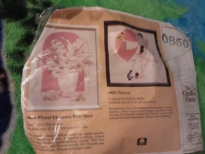 The Creative Circle Floral Elegance With Shell Ocean Needle Craft Kit # 850. - Image 1 of 2