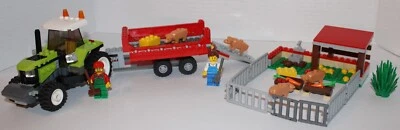 Retirado en 2011 City Lego set #7684 Pig Farm & Tractor ¡100% completo! Foto 1 de 4