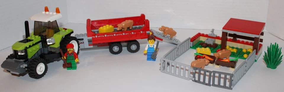 Retired in 2011 City Lego set #7684 Pig Farm & Tractor 100% complete! - Image 1 of 4