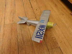 Vintage 7" Marx Made in Japan Friction Tin Spirit of St Louis Airplane Toy - Picture 1 of 4