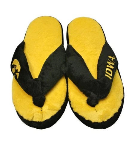 Iowa Hawkeyes Size Medium Women's Thong Flip Flop Slippers [NEW] NCAA Slide Cover
