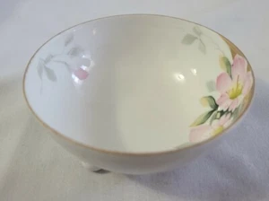 Vintage Hand Painted NIPPON Porcelain 3 Footed Candy Dish Bowl  - Picture 1 of 5