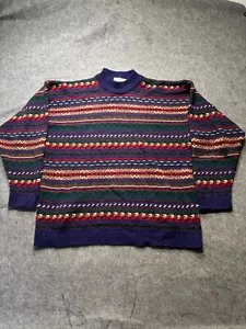Vintage Northern Isles Sweater Adult Medium Colorful Chunky Knit Pullover Coogi - Picture 1 of 10