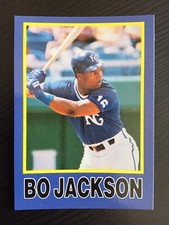 1990 St☆r Big League Yellow & Blue (unlicensed) #NNO - Bo Jackson - K.C. Royals
