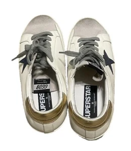 Golden Goose GGDB Superstar Lace Up Blue White Sneakers Shoes 43 NWOB - Picture 1 of 6
