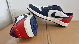 Nike Air Jordan 1 Retro Low OG - Gym Red/Midnight Navy - UK 10/US 11/EU 45 - Picture 1 of 12