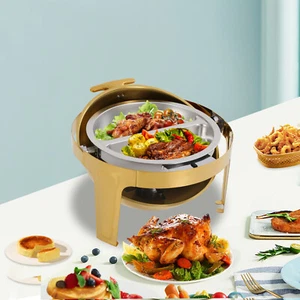 Buffet Roll Top Chafer, Stainless Steel Chafing Dish Food Warmer Chafing Dish US - Picture 1 of 12