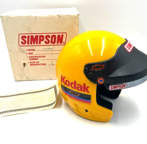Vintage Nascar 1/2 Scale Ernie Irvan Kodak Simpson Helmet Cover