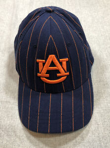Auburn Tigers Hat Pinstripe Curved Bill Fitted Cap Zephyr NCAA SIZE M/L