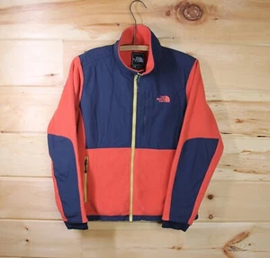 The North Face Women's Orange and Blue Polartec Fleece Full Zip Fleece Jacket M - Picture 1 of 9
