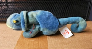 Iggy The Iguana Ty Teenie Beanie Baby 1993 Mc Donalds Missing Heart Tag - Bild 1 von 12