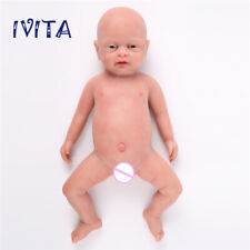 Cute 18" Lifelike Reborn Baby Doll Boy Newborn Full Body Silicone Real Touch