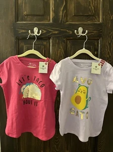 Member's Mark My Favorite Tee 2-Pack Set of Funny Girl Tees, 7-8, Food Animal - Picture 1 of 4