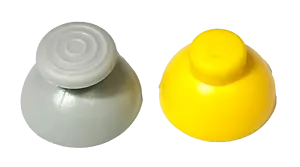 Mando Nintendo Gamecube Pulgares Joystick Palancas Gris y Amarillo Nuevo - Imagen 1 de 3