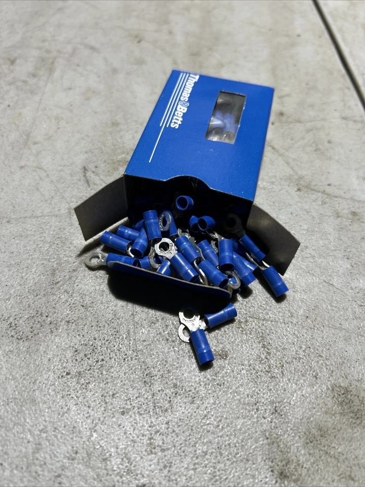 100 Sta-Kon 14RB-8 Ring Terminal Connector Insulated #8 bolt 18-14 awg T&B