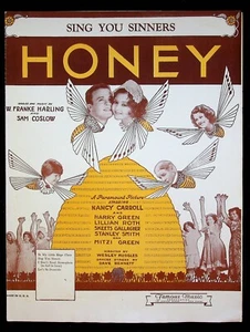 1930 Honey w/ Nancy Carroll Harry Green "Sing You Sinners" Movie Sheet Music - Picture 1 of 3