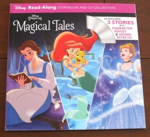 Disney Princess Magical Tales libro de cuentos leído y colección de CD 3 en 1 EX - Imagen 1 de 4