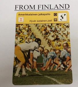 UCLA vs WASHINGTON FOOTBALL 1977 FINNISH #12-270 Sportscaster card - Finland - Picture 1 of 1