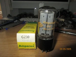 GZ30 AMPEREX MADE HOLLAND OR MULLARD? TUBE VALVE LAMPE RÖHRE VALVOLA AKIN GZ34 - Picture 1 of 13